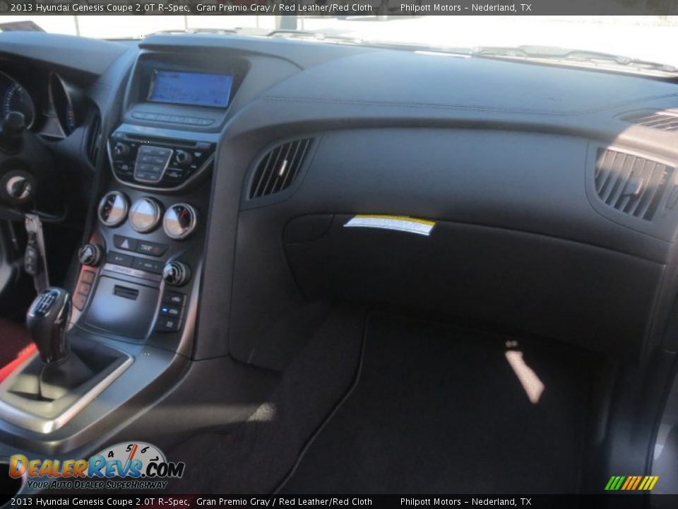 2013 Hyundai Genesis Coupe 2.0T R-Spec Gran Premio Gray / Red Leather/Red Cloth Photo #17