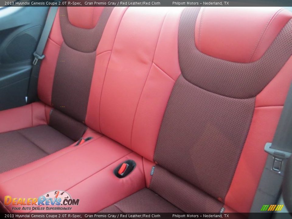Rear Seat of 2013 Hyundai Genesis Coupe 2.0T R-Spec Photo #21