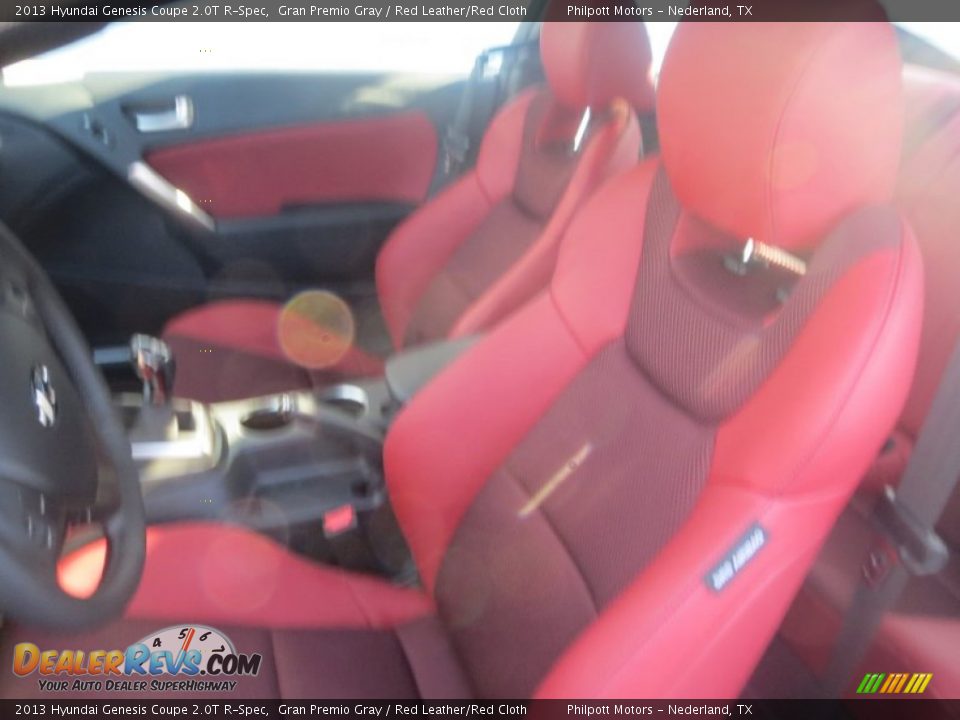 2013 Hyundai Genesis Coupe 2.0T R-Spec Gran Premio Gray / Red Leather/Red Cloth Photo #22
