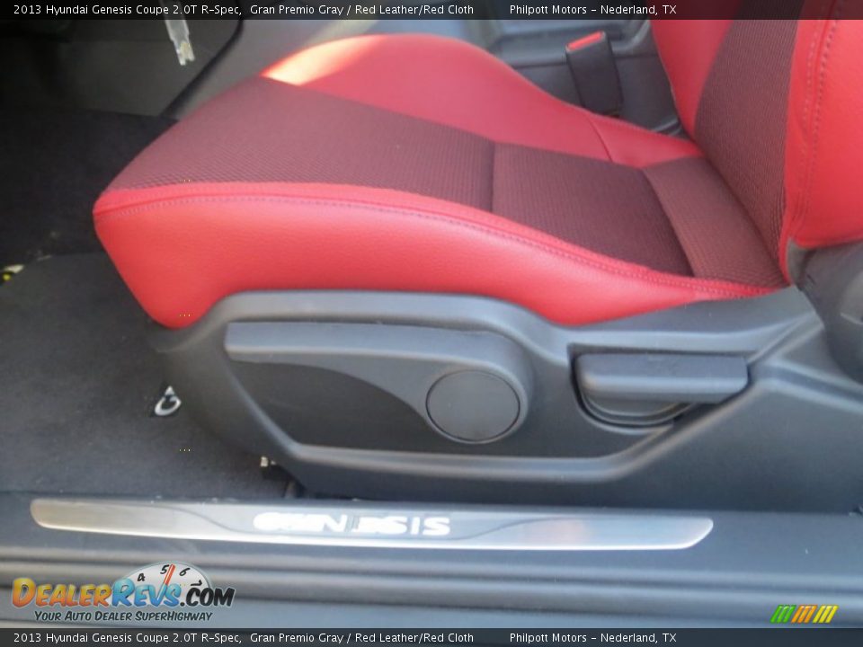 2013 Hyundai Genesis Coupe 2.0T R-Spec Gran Premio Gray / Red Leather/Red Cloth Photo #23