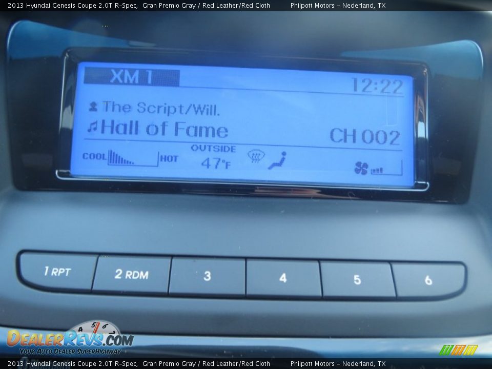 Controls of 2013 Hyundai Genesis Coupe 2.0T R-Spec Photo #26