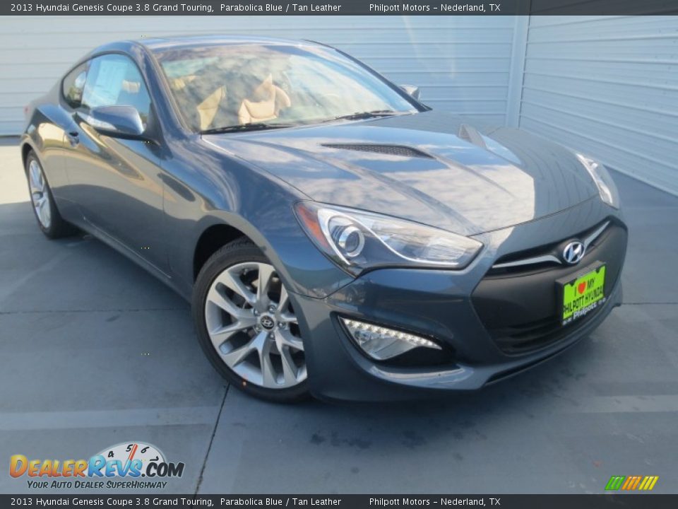 2013 Hyundai Genesis Coupe 3.8 Grand Touring Parabolica Blue / Tan Leather Photo #1