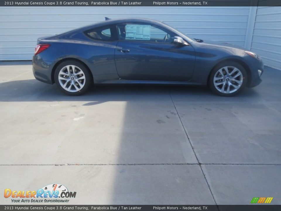 2013 Hyundai Genesis Coupe 3.8 Grand Touring Parabolica Blue / Tan Leather Photo #2