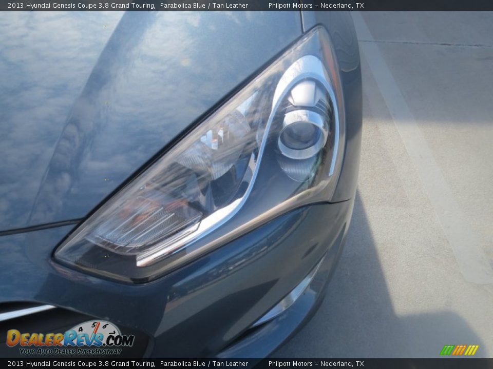 2013 Hyundai Genesis Coupe 3.8 Grand Touring Parabolica Blue / Tan Leather Photo #9