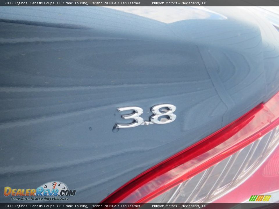 2013 Hyundai Genesis Coupe 3.8 Grand Touring Parabolica Blue / Tan Leather Photo #15