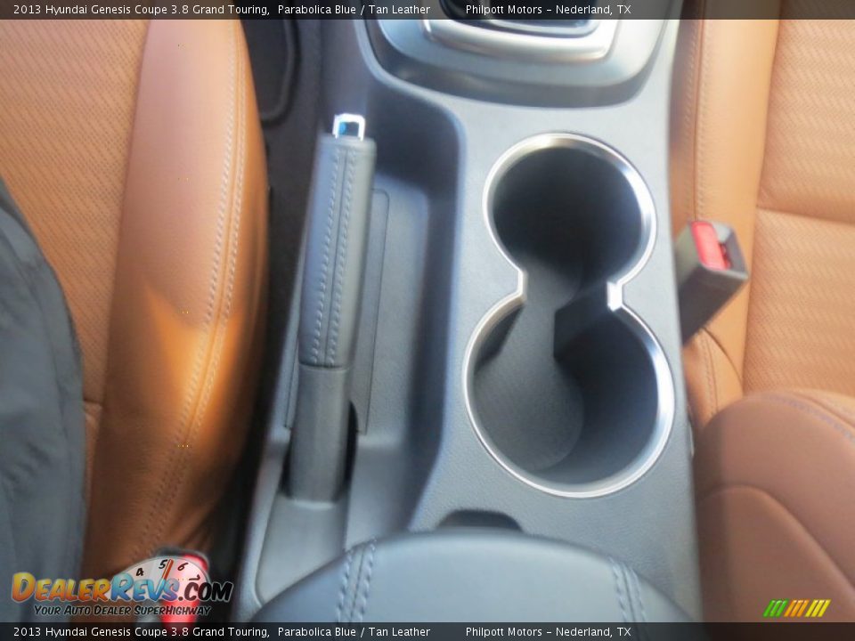 2013 Hyundai Genesis Coupe 3.8 Grand Touring Parabolica Blue / Tan Leather Photo #32
