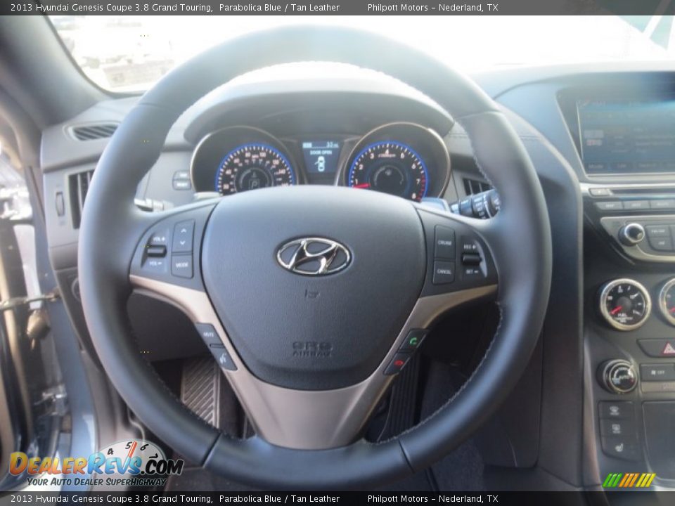 2013 Hyundai Genesis Coupe 3.8 Grand Touring Steering Wheel Photo #33