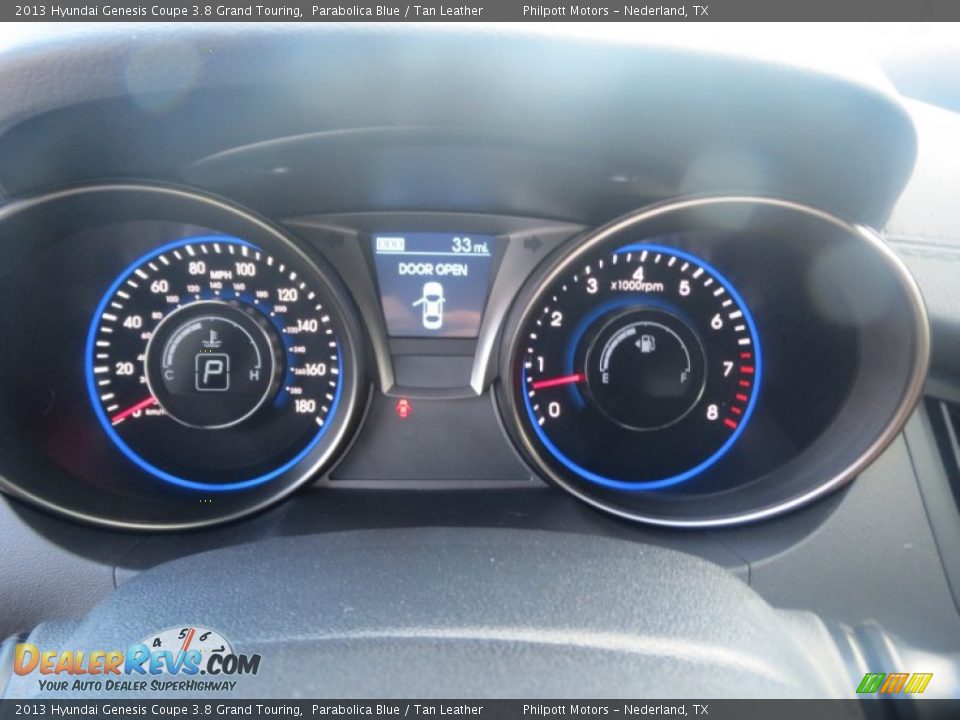 2013 Hyundai Genesis Coupe 3.8 Grand Touring Gauges Photo #34