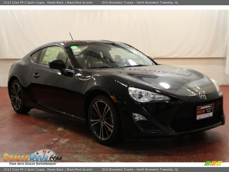 2013 Scion FR-S Sport Coupe Raven Black / Black/Red Accents Photo #1