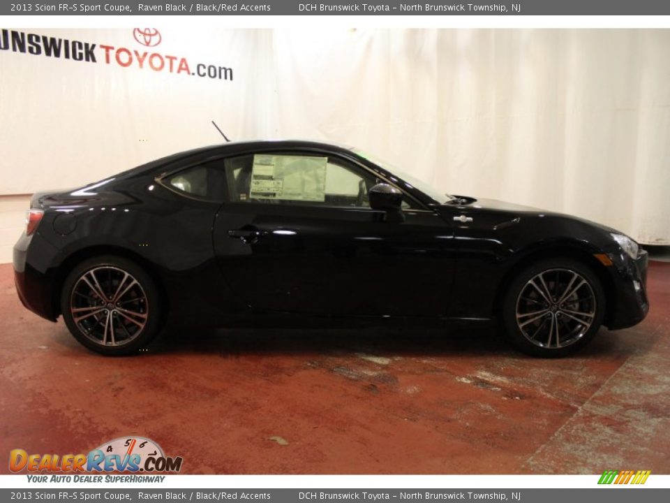 2013 Scion FR-S Sport Coupe Raven Black / Black/Red Accents Photo #2