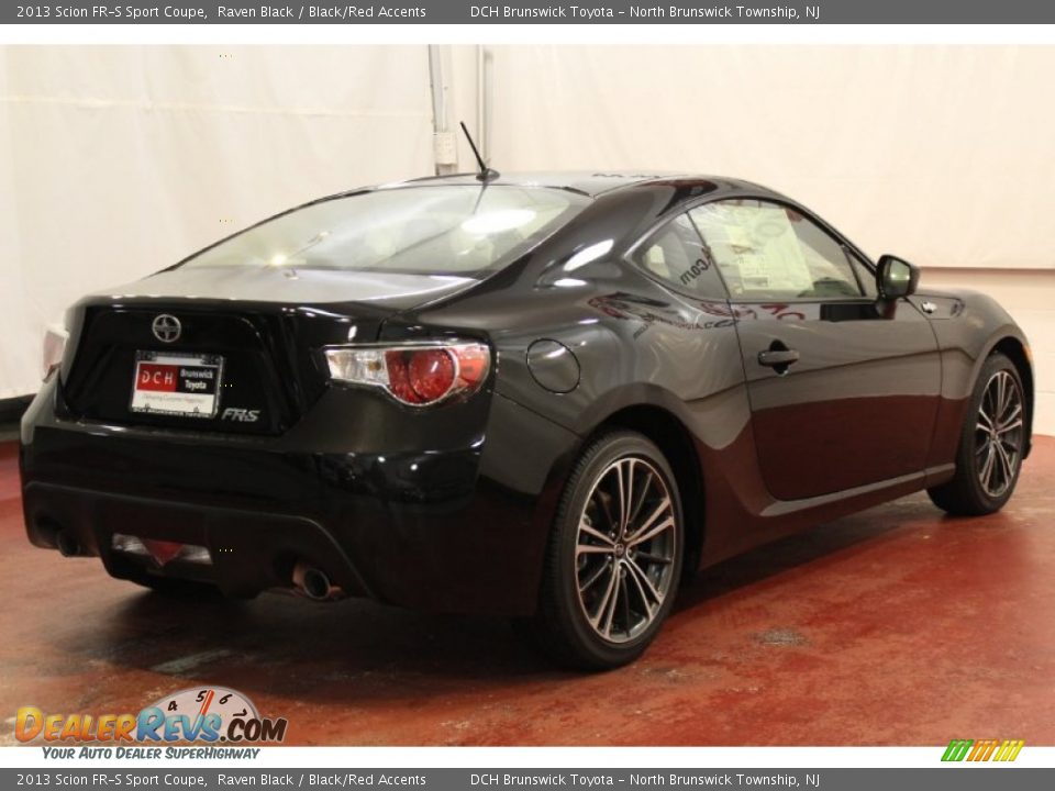 2013 Scion FR-S Sport Coupe Raven Black / Black/Red Accents Photo #4