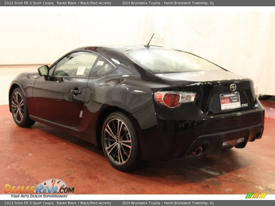 2013 Scion FR-S Sport Coupe Raven Black / Black/Red Accents Photo #6