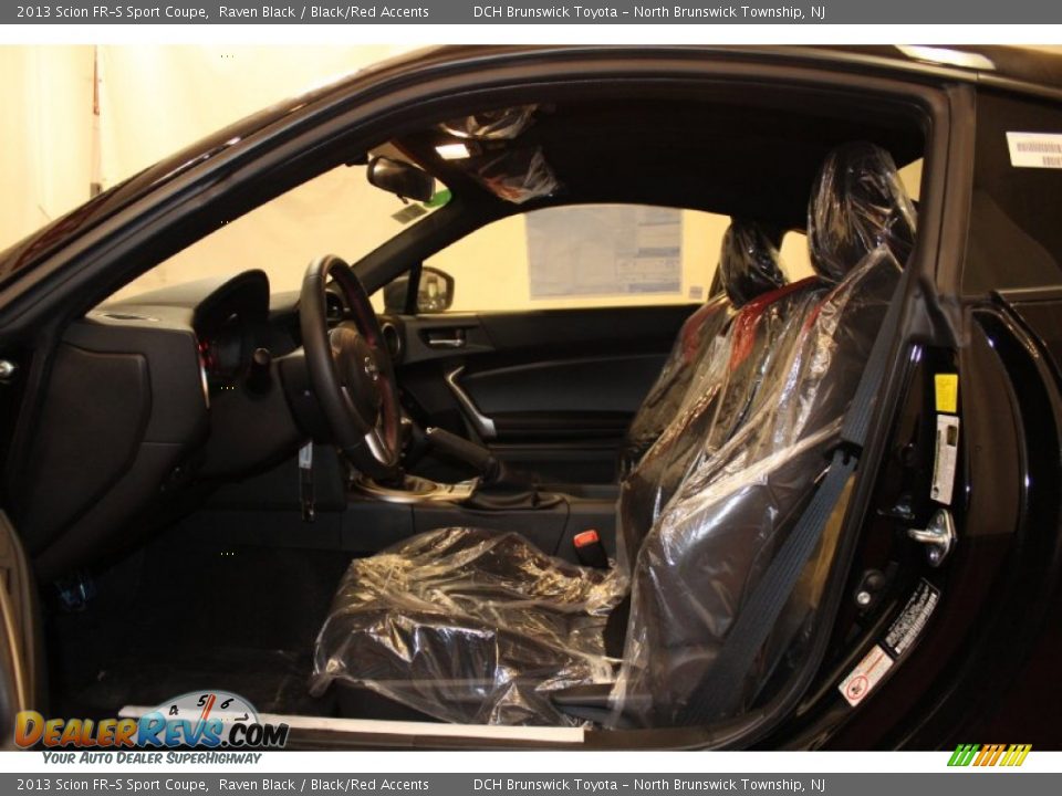 2013 Scion FR-S Sport Coupe Raven Black / Black/Red Accents Photo #9