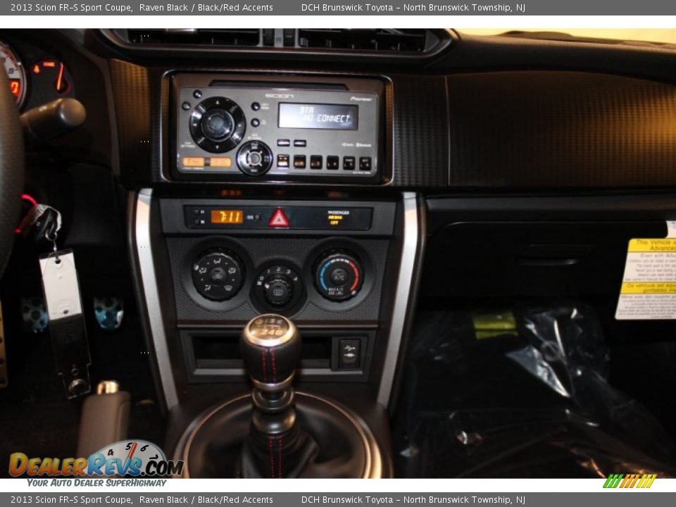 2013 Scion FR-S Sport Coupe Raven Black / Black/Red Accents Photo #10