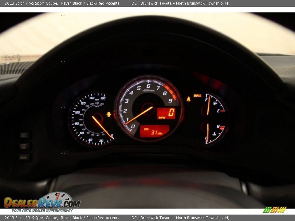 2013 Scion FR-S Sport Coupe Raven Black / Black/Red Accents Photo #11