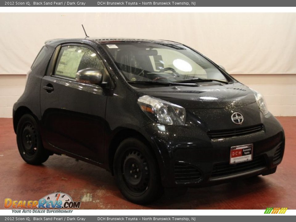 2012 Scion iQ Black Sand Pearl / Dark Gray Photo #1