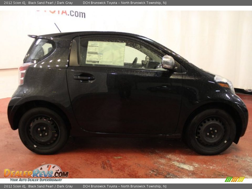 2012 Scion iQ Black Sand Pearl / Dark Gray Photo #2