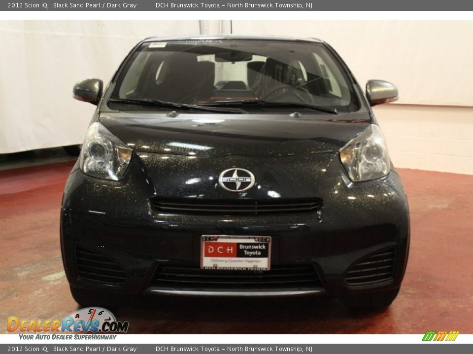 2012 Scion iQ Black Sand Pearl / Dark Gray Photo #3