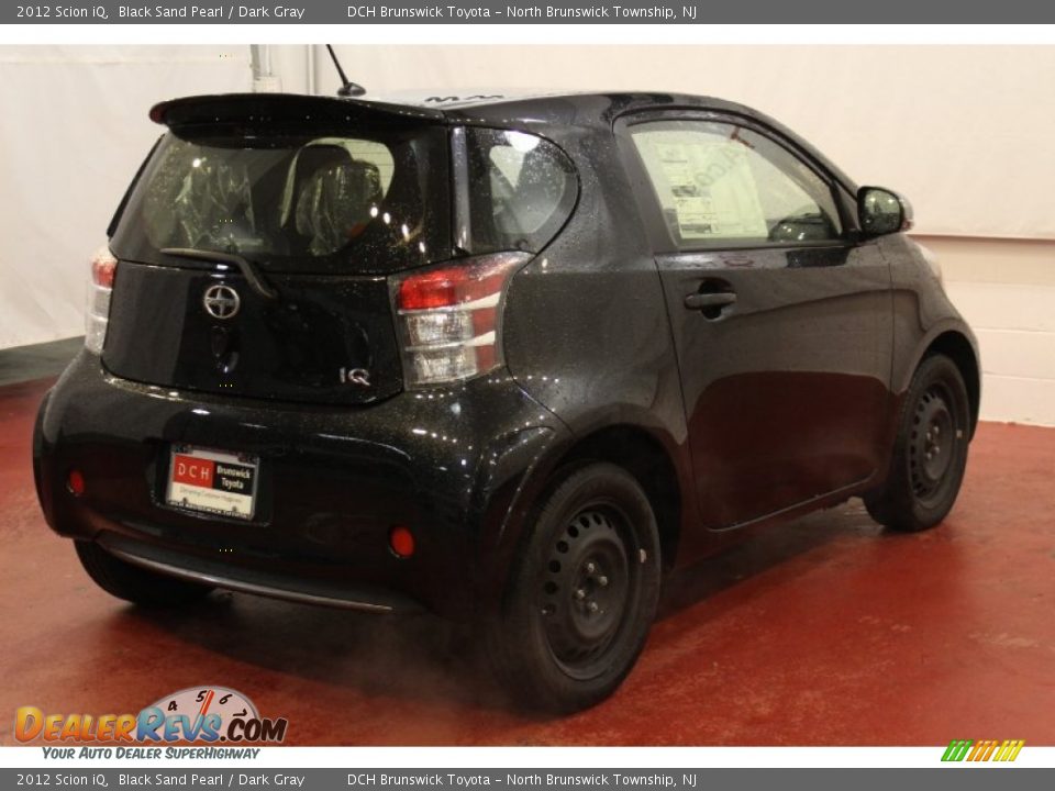 2012 Scion iQ Black Sand Pearl / Dark Gray Photo #4