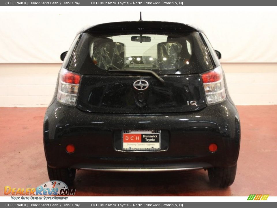 2012 Scion iQ Black Sand Pearl / Dark Gray Photo #5