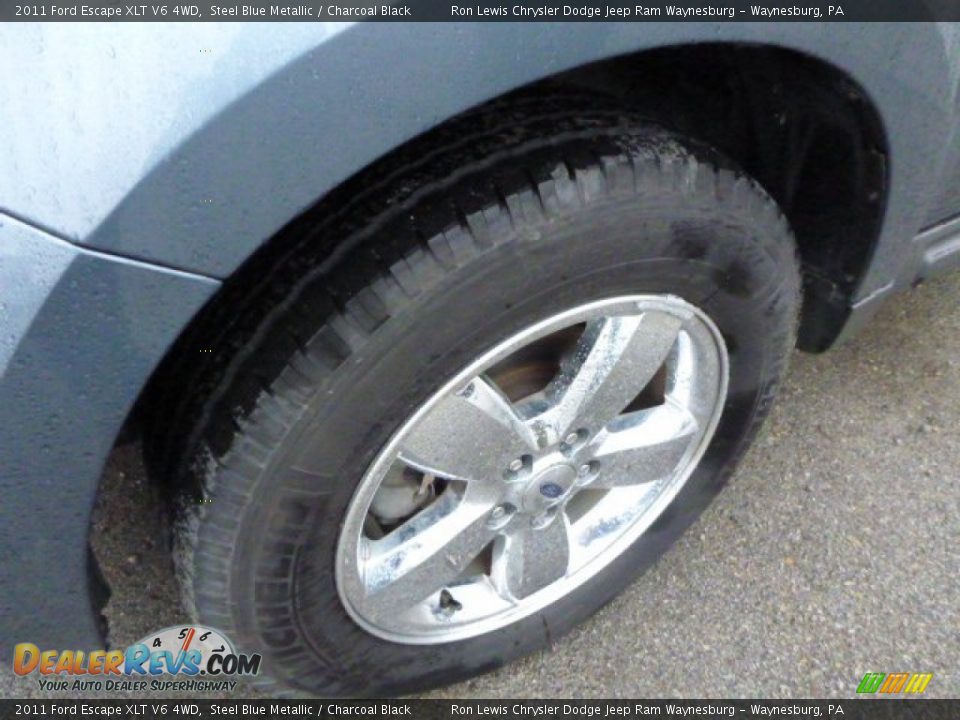 2011 Ford Escape XLT V6 4WD Steel Blue Metallic / Charcoal Black Photo #8