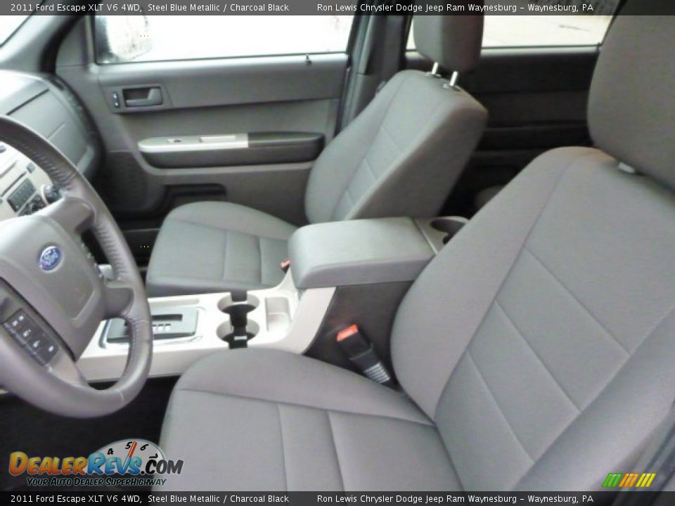2011 Ford Escape XLT V6 4WD Steel Blue Metallic / Charcoal Black Photo #9