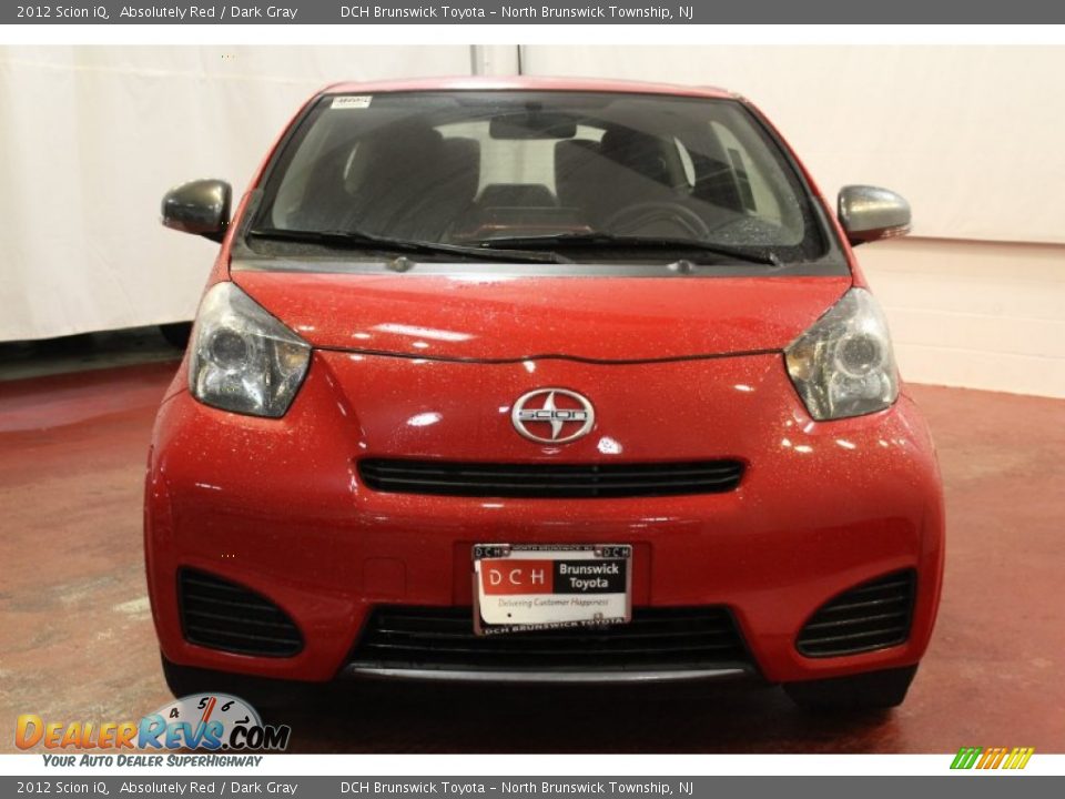 2012 Scion iQ Absolutely Red / Dark Gray Photo #3