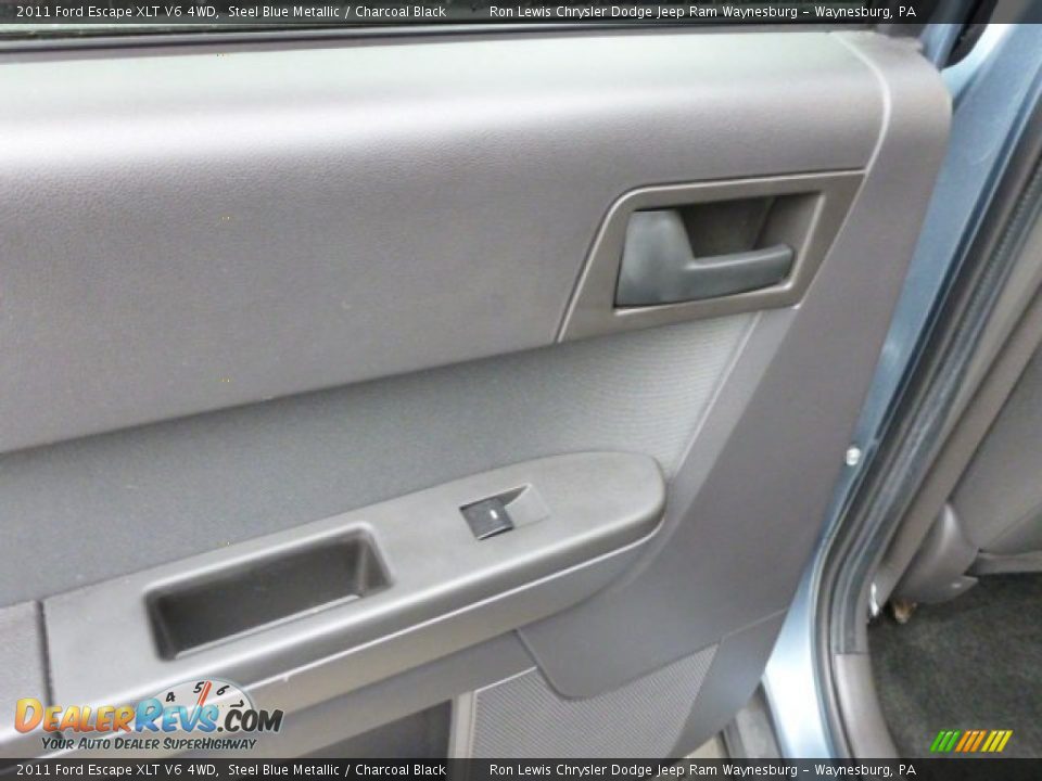 2011 Ford Escape XLT V6 4WD Steel Blue Metallic / Charcoal Black Photo #12