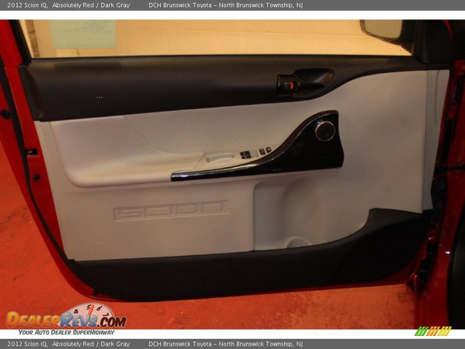 2012 Scion iQ Absolutely Red / Dark Gray Photo #7
