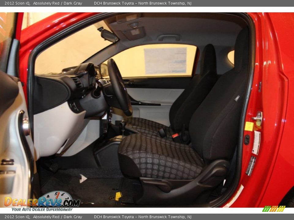 2012 Scion iQ Absolutely Red / Dark Gray Photo #9