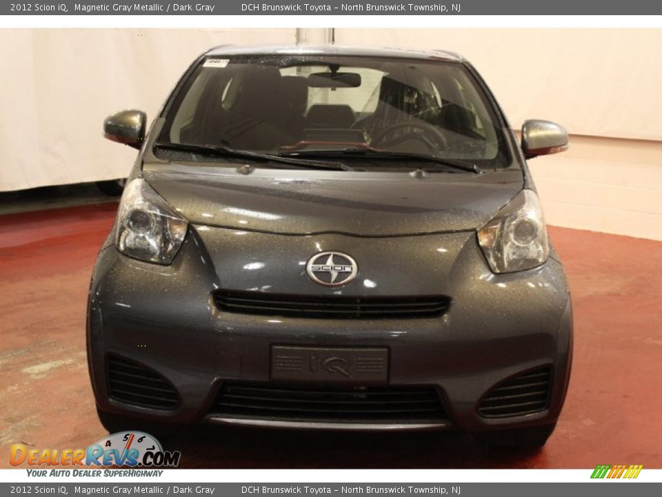 2012 Scion iQ Magnetic Gray Metallic / Dark Gray Photo #3
