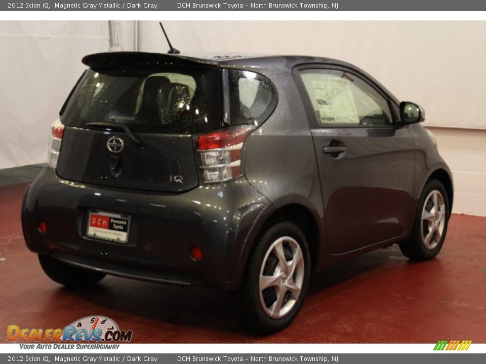 2012 Scion iQ Magnetic Gray Metallic / Dark Gray Photo #4