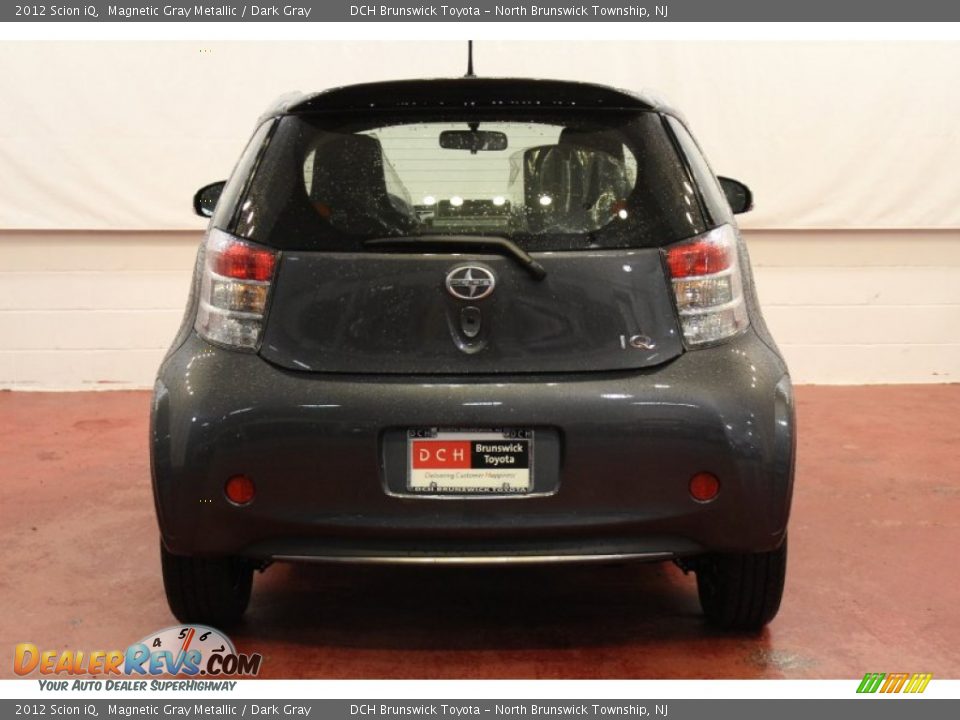 2012 Scion iQ Magnetic Gray Metallic / Dark Gray Photo #5