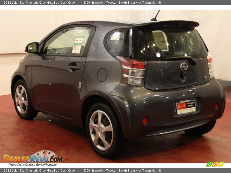 2012 Scion iQ Magnetic Gray Metallic / Dark Gray Photo #6