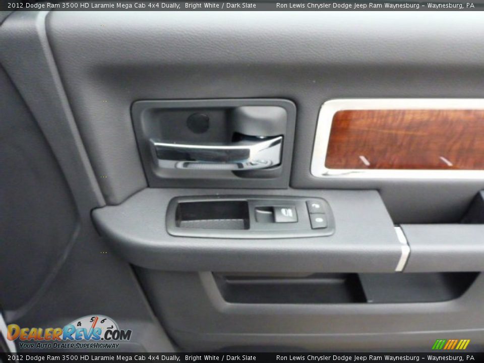 2012 Dodge Ram 3500 HD Laramie Mega Cab 4x4 Dually Bright White / Dark Slate Photo #8