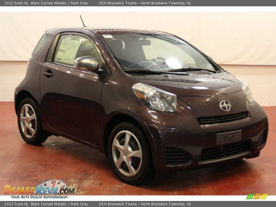 2012 Scion iQ Black Currant Metallic / Dark Gray Photo #1