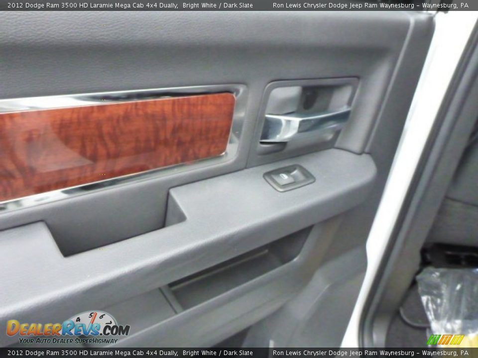 2012 Dodge Ram 3500 HD Laramie Mega Cab 4x4 Dually Bright White / Dark Slate Photo #13