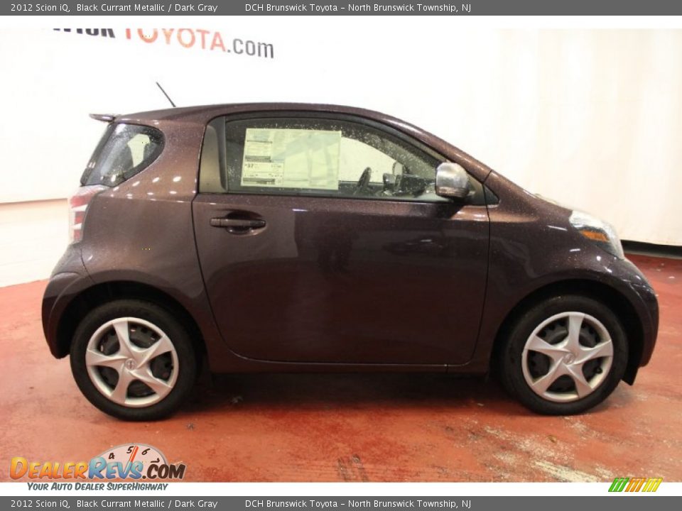 2012 Scion iQ Black Currant Metallic / Dark Gray Photo #2