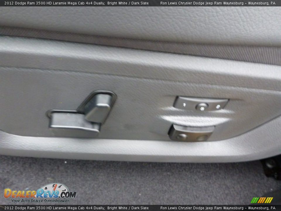 2012 Dodge Ram 3500 HD Laramie Mega Cab 4x4 Dually Bright White / Dark Slate Photo #15