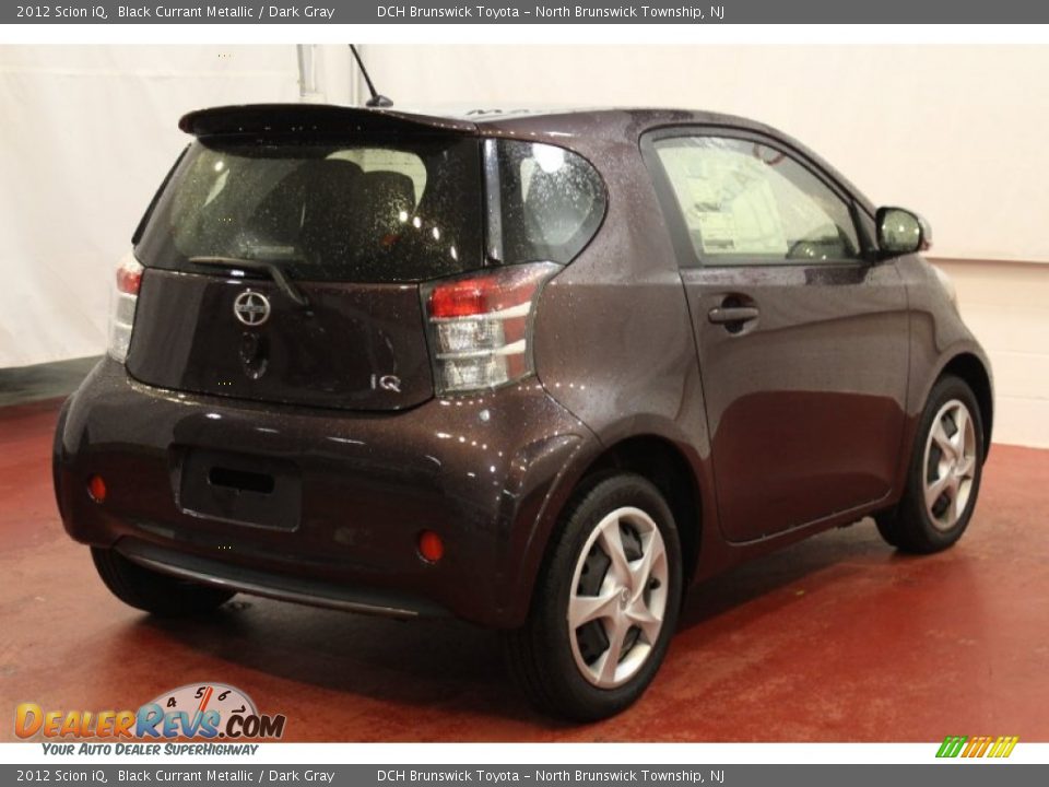 2012 Scion iQ Black Currant Metallic / Dark Gray Photo #4