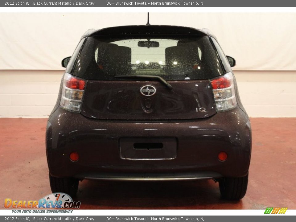 2012 Scion iQ Black Currant Metallic / Dark Gray Photo #5