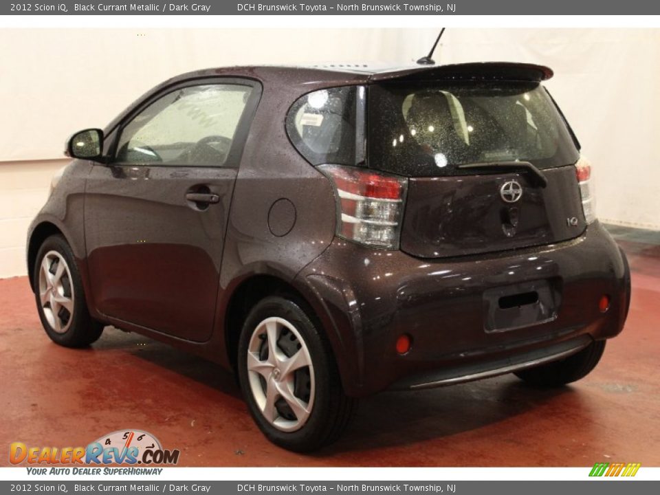 2012 Scion iQ Black Currant Metallic / Dark Gray Photo #6
