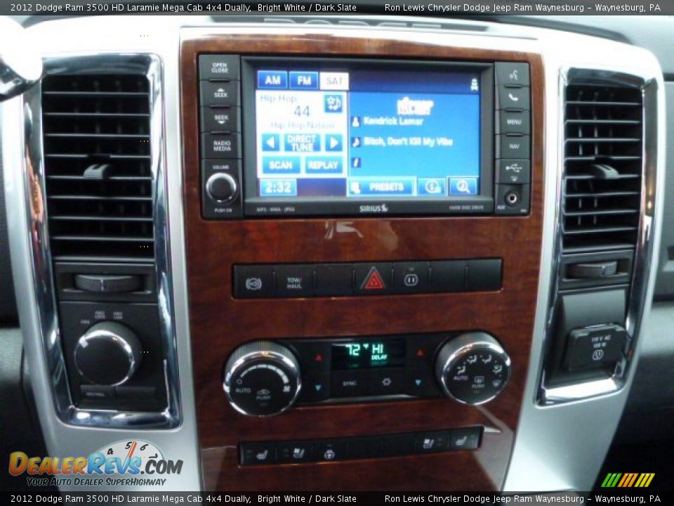 2012 Dodge Ram 3500 HD Laramie Mega Cab 4x4 Dually Bright White / Dark Slate Photo #19