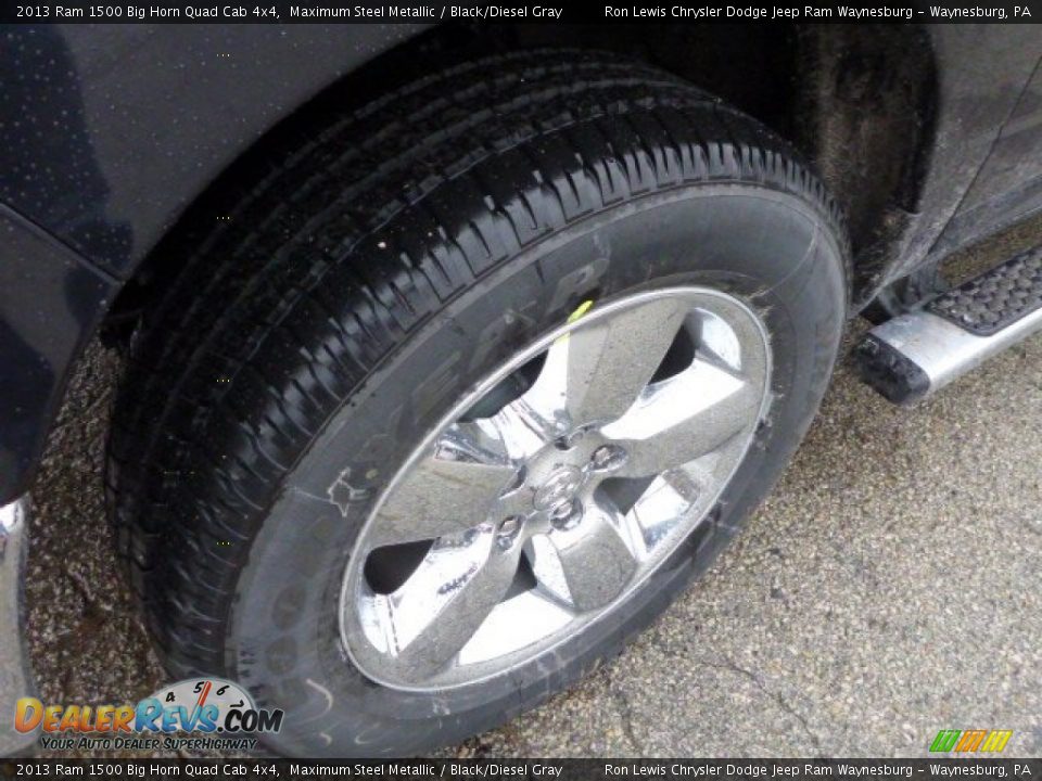 2013 Ram 1500 Big Horn Quad Cab 4x4 Maximum Steel Metallic / Black/Diesel Gray Photo #9