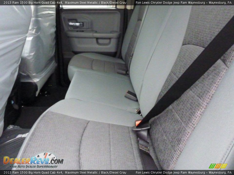 2013 Ram 1500 Big Horn Quad Cab 4x4 Maximum Steel Metallic / Black/Diesel Gray Photo #11