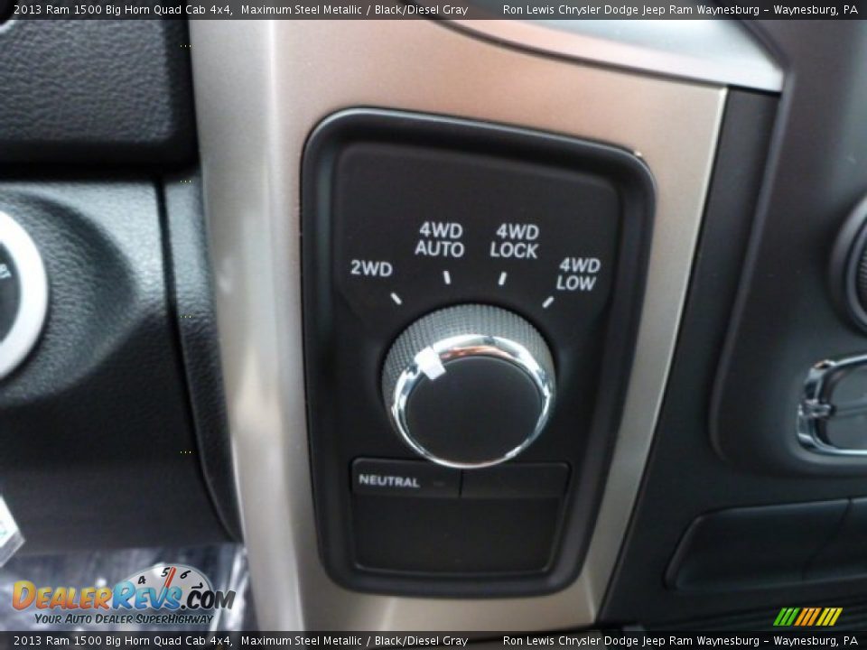 2013 Ram 1500 Big Horn Quad Cab 4x4 Maximum Steel Metallic / Black/Diesel Gray Photo #18