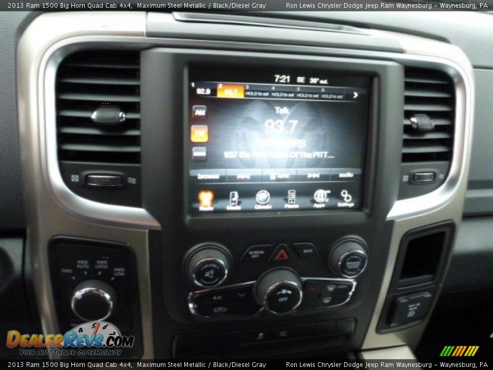 2013 Ram 1500 Big Horn Quad Cab 4x4 Maximum Steel Metallic / Black/Diesel Gray Photo #19
