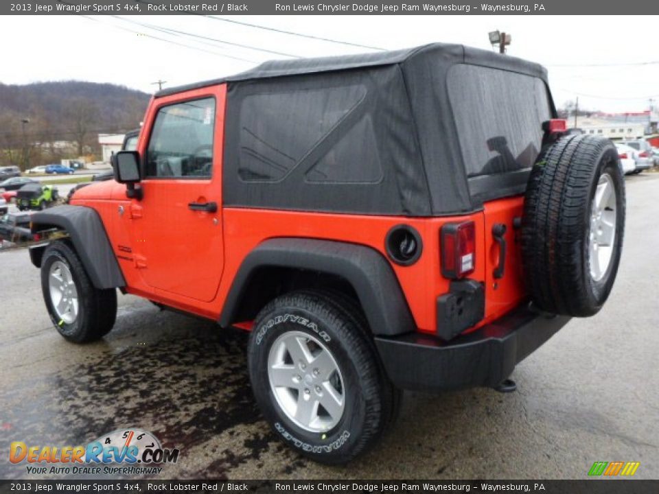 2013 Jeep Wrangler Sport S 4x4 Rock Lobster Red / Black Photo #3