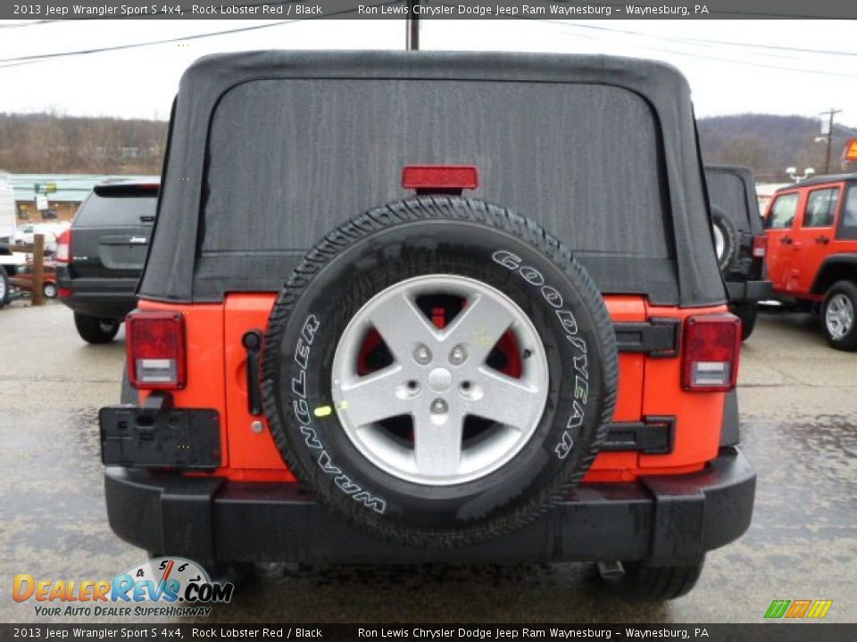 2013 Jeep Wrangler Sport S 4x4 Rock Lobster Red / Black Photo #4