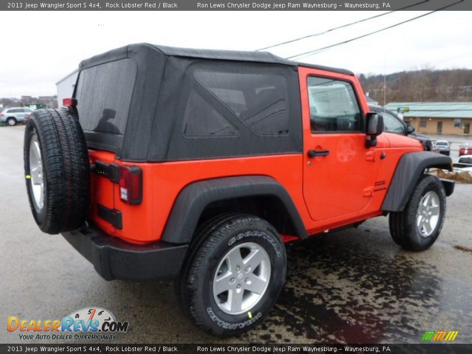 2013 Jeep Wrangler Sport S 4x4 Rock Lobster Red / Black Photo #5